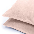 Kussenslopen teddy polyester roze 60 x 70 cm, set van 2 met enveloppsluiting voor de slaapkamer