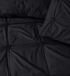 Dekbedovertrek microvezel pintuck zwart 240 x 220 cm, met 2 kussenslopen 60 x 70 cm