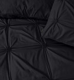 Dekbedovertrek microvezel pintuck zwart 240 x 220 cm, met 2 kussenslopen 60 x 70 cm