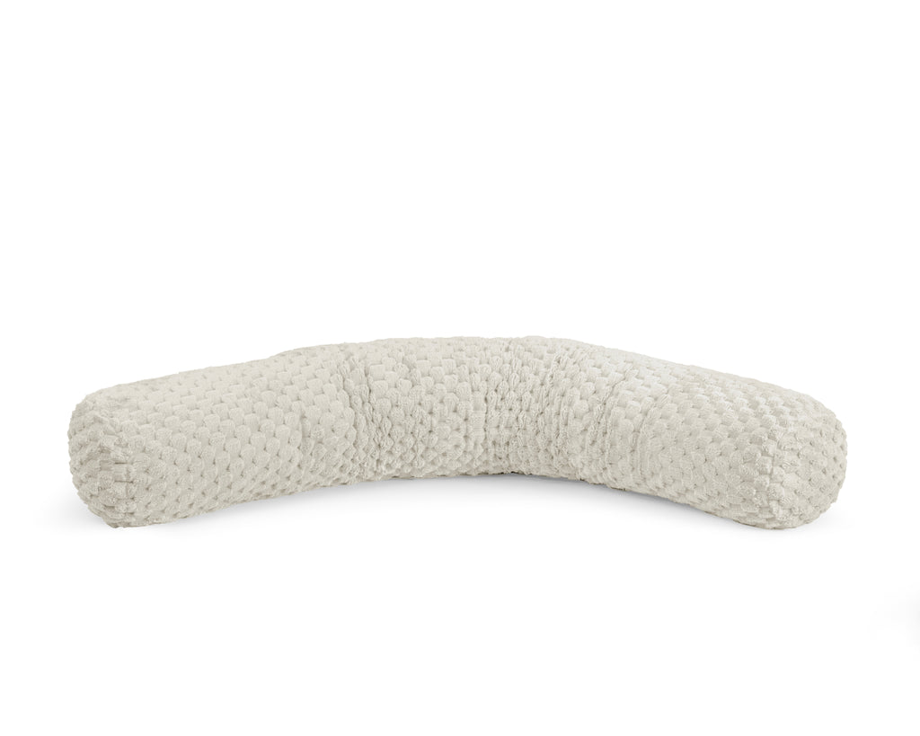 Bodykussen polyester crème 140 x 20 cm, afneembare hoes, voor in bed