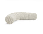 Bodykussen polyester crème 140 x 20 cm, afneembare hoes, voor in bed