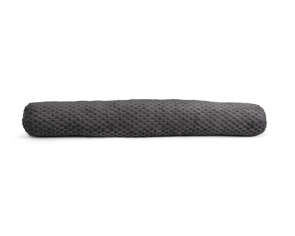 Bodykussen polyester antraciet 140 x 20 cm, met afneembare wasbare hoes voor slaapkamer
