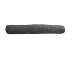 Bodykussen polyester antraciet 140 x 20 cm, met afneembare wasbare hoes voor slaapkamer