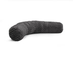 Bodykussen polyester antraciet 140 x 20 cm, met afneembare wasbare hoes voor slaapkamer