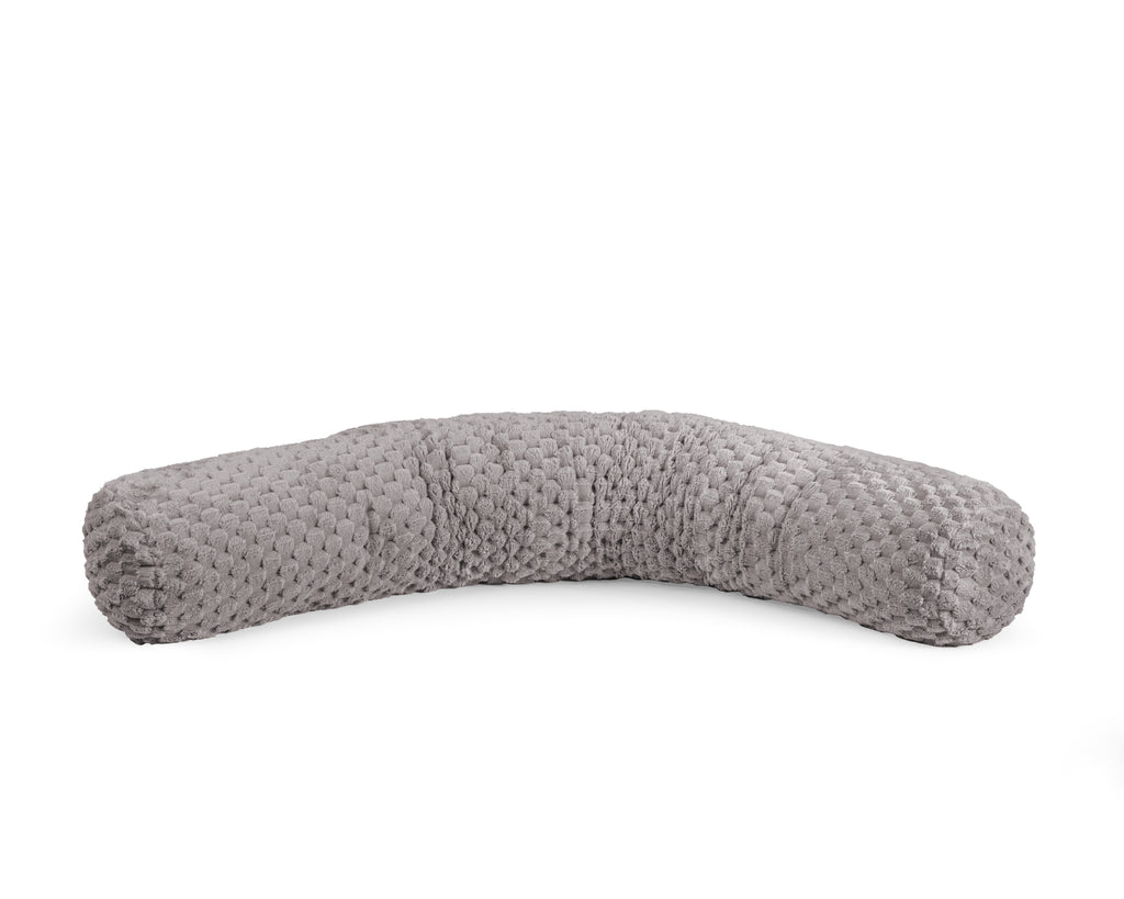 Bodykussen polyester taupe 140 x 20 cm, met afneembare wasbare hoes voor slaapkamer