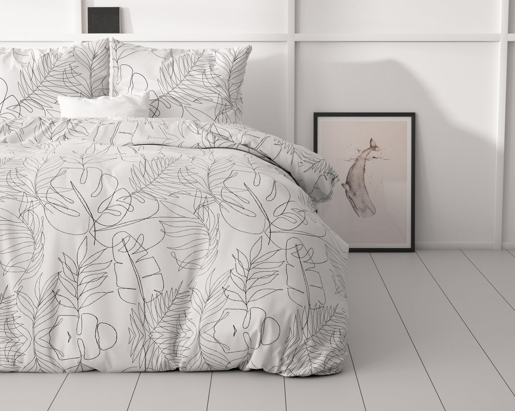 Dekbedovertrek micropercale microvezel 240 x 220 cm, met kussenslopen 60 x 70 cm, kleurvast en antiallergisch