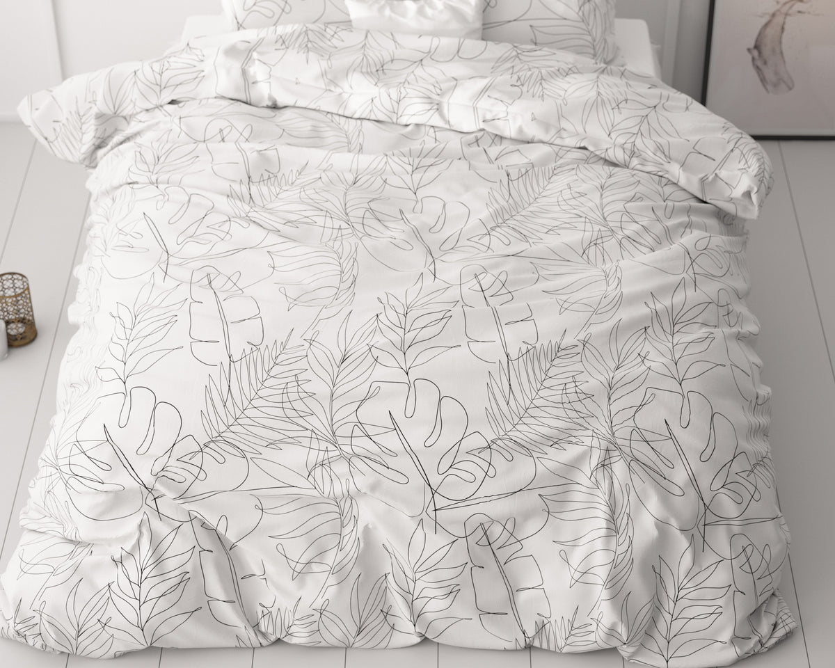 Dekbedovertrek micropercale microvezel 240 x 220 cm, met kussenslopen 60 x 70 cm, kleurvast en antiallergisch