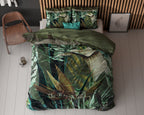 Dekbedovertrek botanische print groen De Botanische Tuin 240 x 200/220 cm, slaapkamer