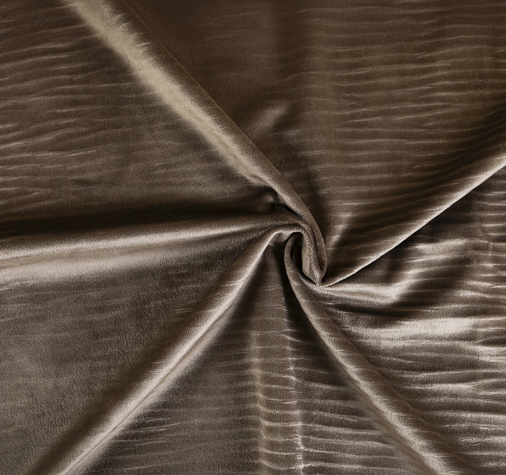 Dekbedovertrek fluweel effen taupe 240 x 220 cm, set met 2 kussenslopen 60 x 70 cm voor de slaapkamer