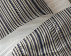Dekbedovertrek katoen Regatta blauw gestreept 200 x 220 cm, met 2 kussenslopen 60 x 70 cm
