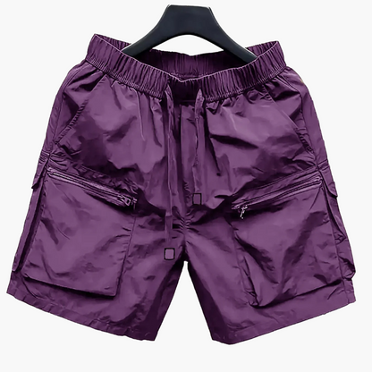 Men's Cargo Shorts with Large Pockets and Zipper – Casual Style for Everyday and Leisure