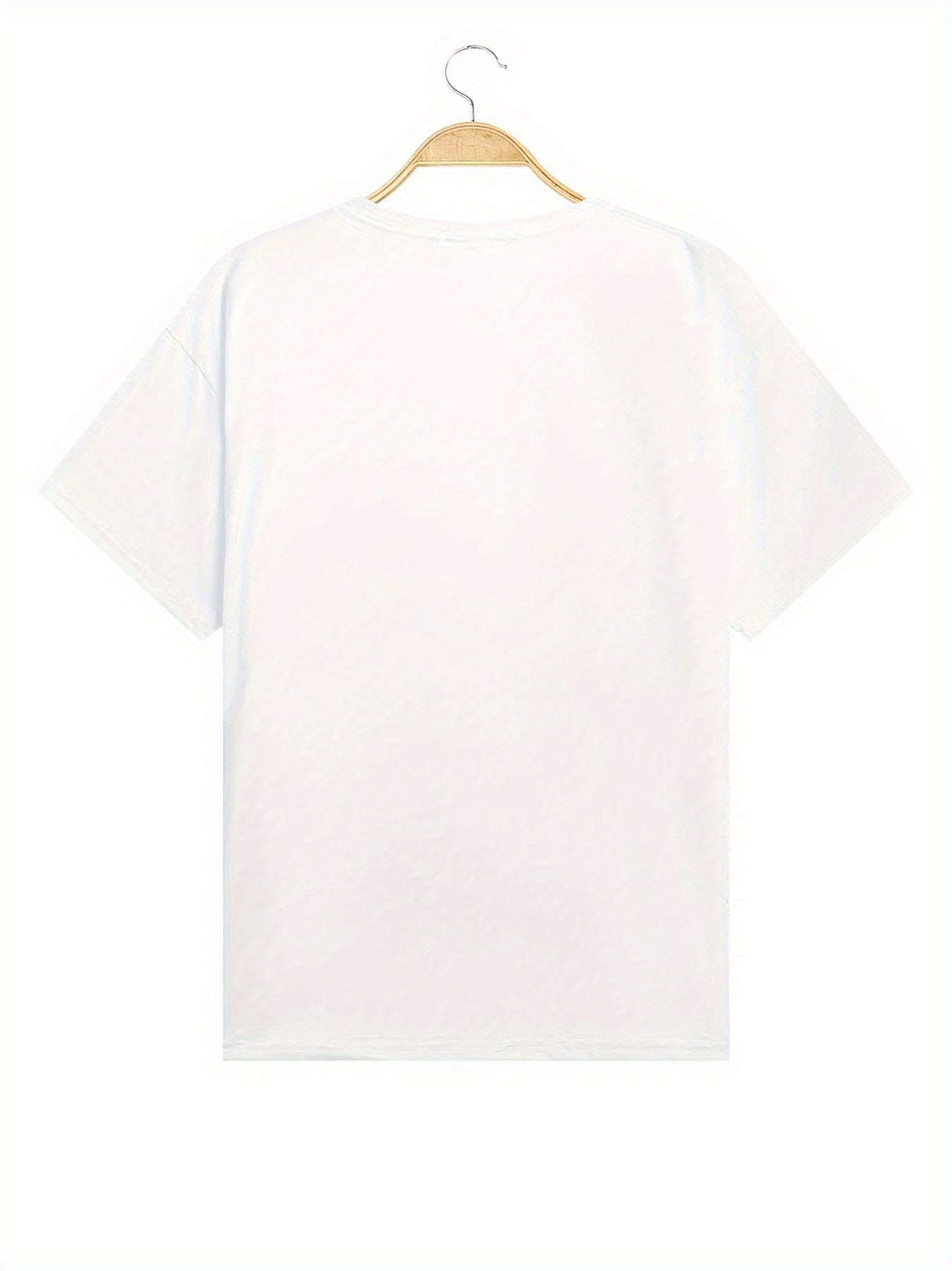 Damen T-Shirt mit Herz-Print – Freizeit & Urlaub, modischer Stil