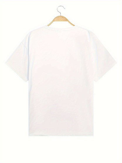 Damen T-Shirt mit Herz-Print – Freizeit & Urlaub, modischer Stil