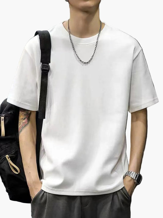 Men's Basic Street Style Short Sleeve T-Shirt – Casual Fashion for Everyday and Leisure