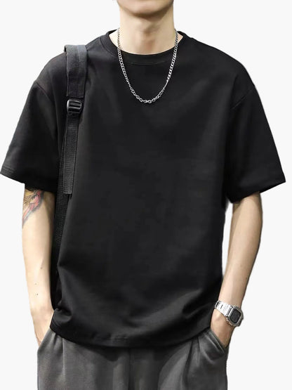 Men's Basic Street Style Short Sleeve T-Shirt – Casual Fashion for Everyday and Leisure