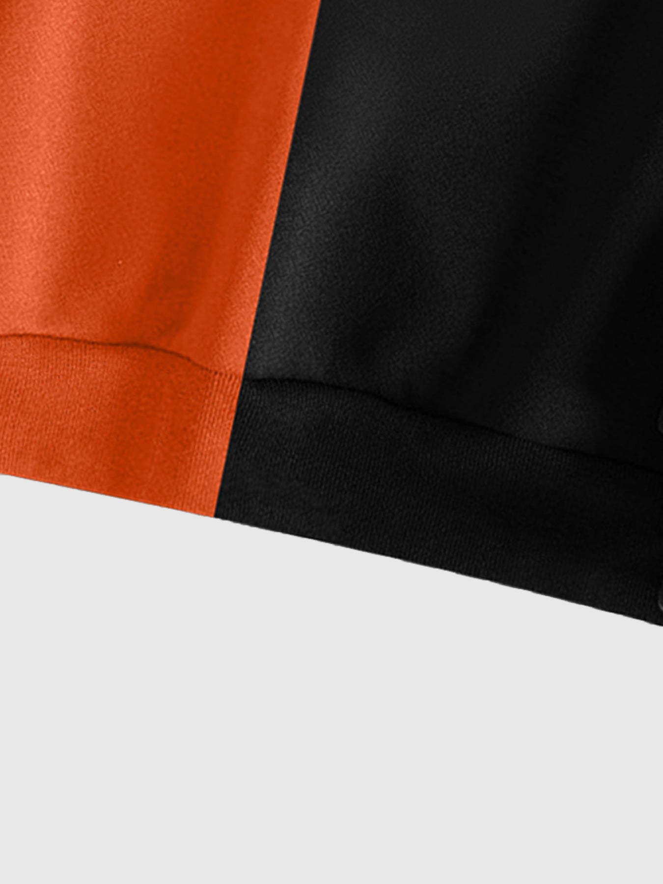 Two-piece men's hooded jacket with a zipper – Two-tone & graphic print