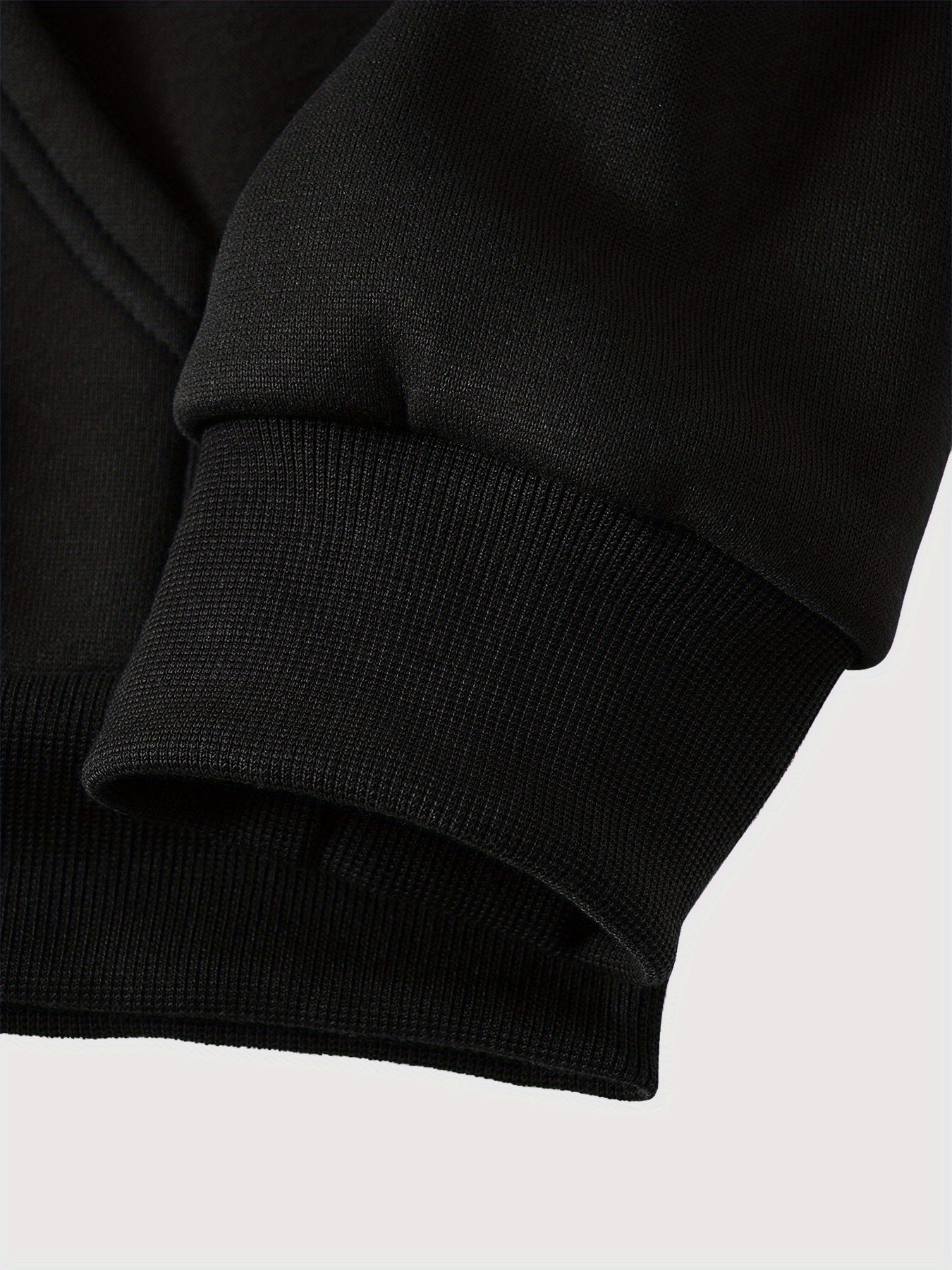 Two-piece men's hooded jacket with a zipper – Two-tone & graphic print