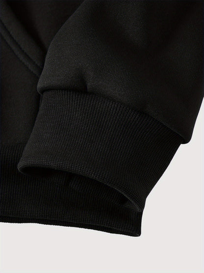 Two-piece men's hooded jacket with a zipper – Two-tone & graphic print
