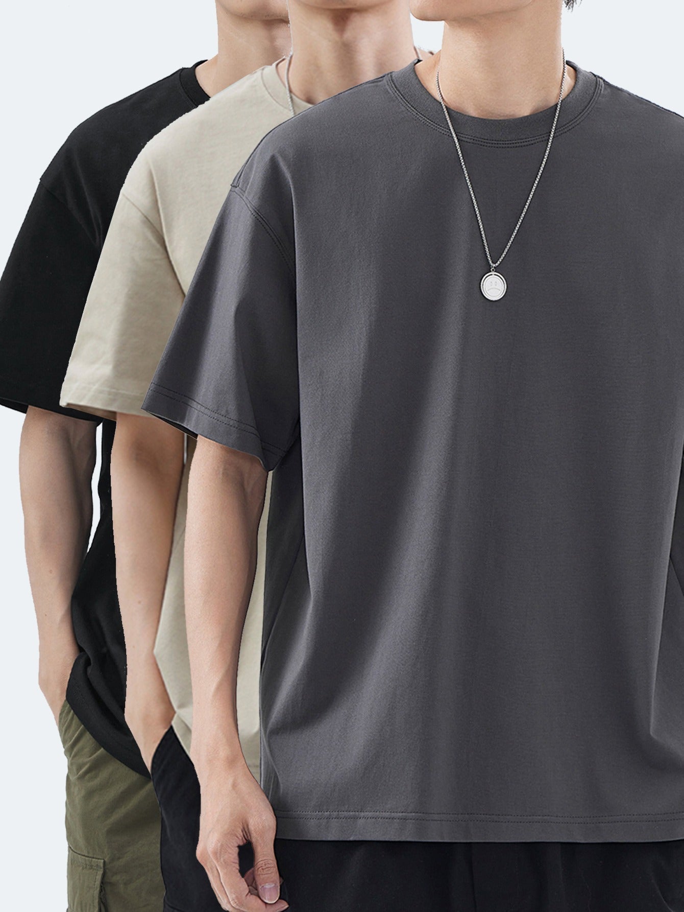 Herren Basic Oversize T-Shirt im 3er-Pack – Lässiger Alltag & Streetwear Stil