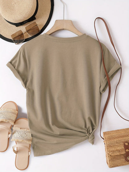 Women's T-shirt with 'Perfectly Imperfect' Print – Casual Style, Motivational Design, Everyday & Leisure