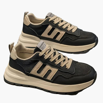 Herren Sneaker Preppy Stil Freizeit Laufschuhe Bequem Alltagsmode