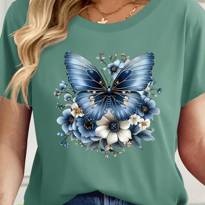 Women's Casual T-Shirt with Knot and Crew Neck – Perfect for Spring & Summer