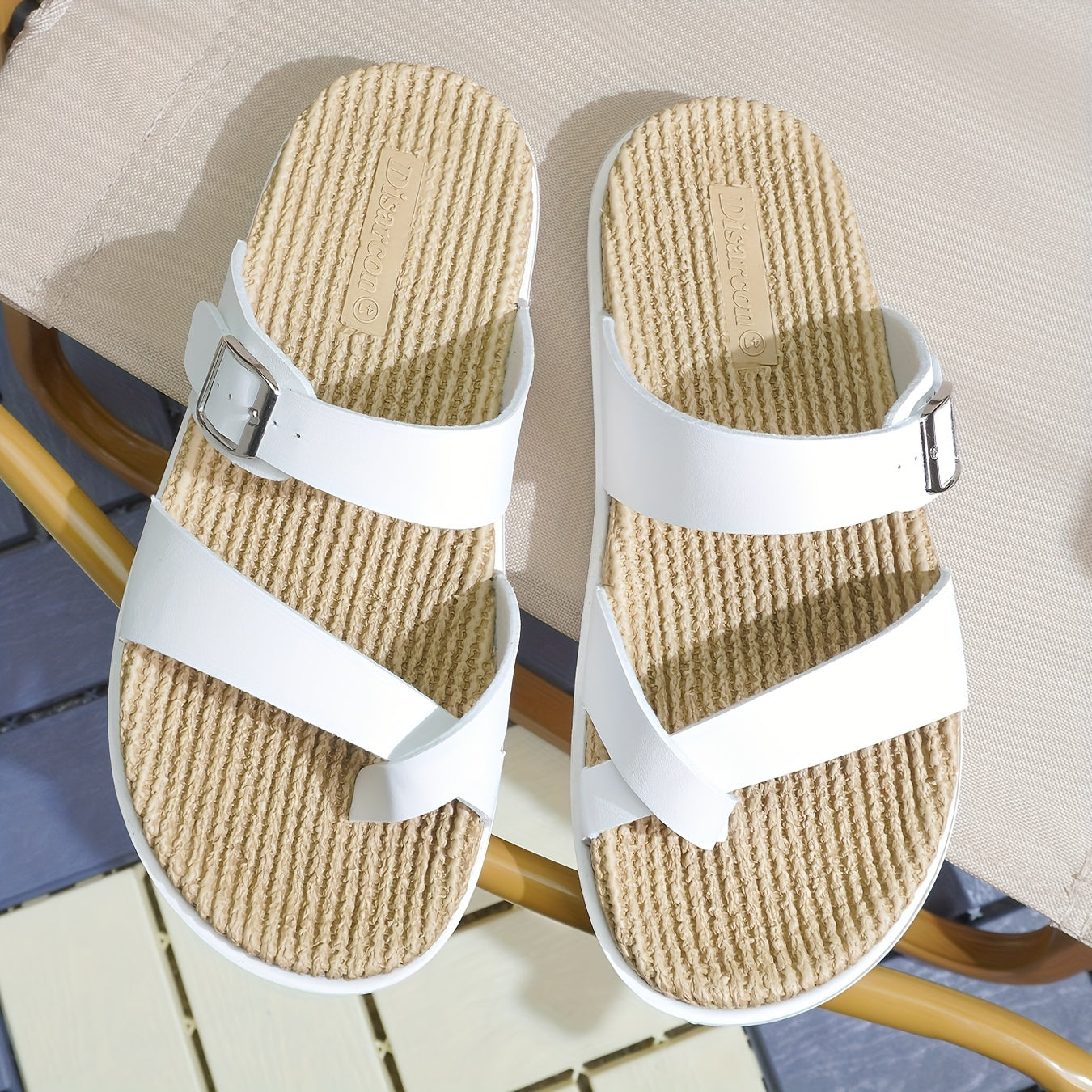 Men's comfort sandals with toe loop and adjustable strap – casual & summer