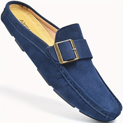 Men's Moccasin Slippers with Buckle – Elegant Loafers for Leisure and Everyday Wear