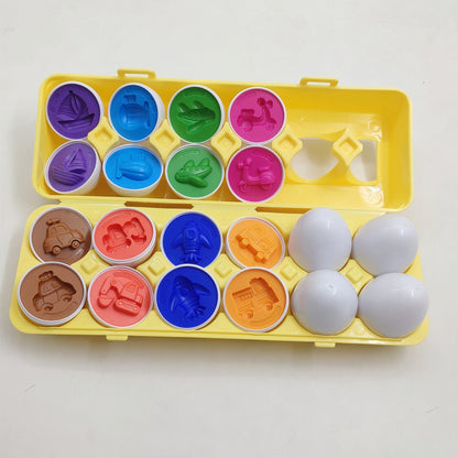 Educational Toy Egg Set for Children – Educational Sorting & Stacking Game from 3 Years, Boys & Girls
