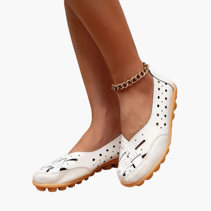 Women's Comfort Ballerinas with Braided Design – Comfortable Slip-Ons for Everyday and Leisure