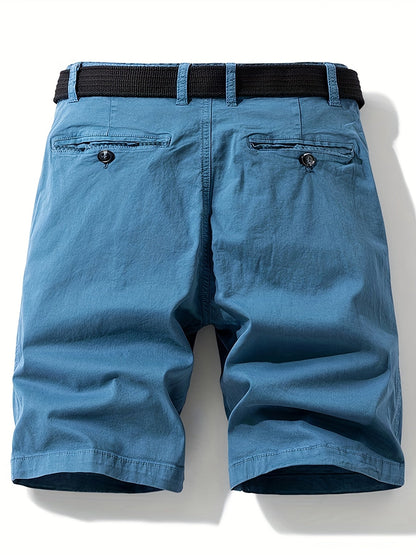 Men's Casual Bermuda Shorts with Belt – Perfect for Leisure and Vacation