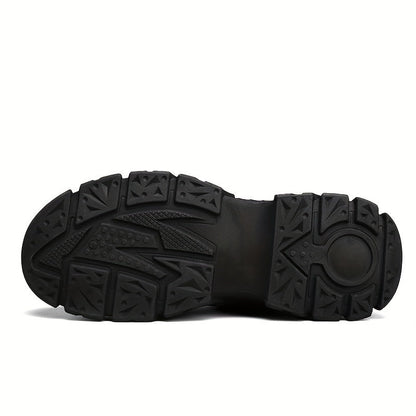 Men's boots, high-top ankle boots, lace-up shoes, lug sole