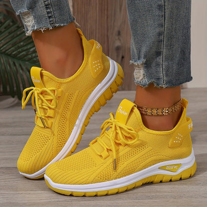 Women's Sneakers for Leisure & Sports – Breathable Low-Top Trainers for Everyday and Fitness
