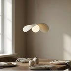 Hanglamp gepoedercoat staal en glas Ritueel, modern, mokka, Ø 30 cm, 1 fitting G9, voor eettafel of woonkamer