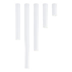 Plafondlamp gepoedercoat staal minimalistisch Tecno wit Ø 6 x 30 cm, voor woon-, slaap- en werkruimte