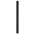 Plafondlamp gepoedercoat staal Tecno, minimalistisch, zwart, Ø 6 x 80 cm, 1 fitting, voor woonkamer en gang