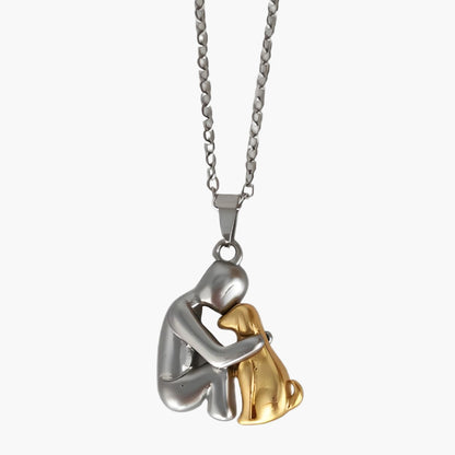Women's necklace with dog pendant – symbol of love and friendship – gift for dog lovers