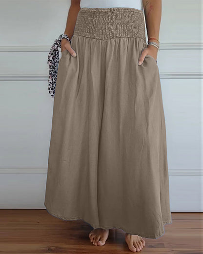 Women's Loose Casual Trousers with High Waist – Relaxed Bohemian Style for Everyday and Vacation