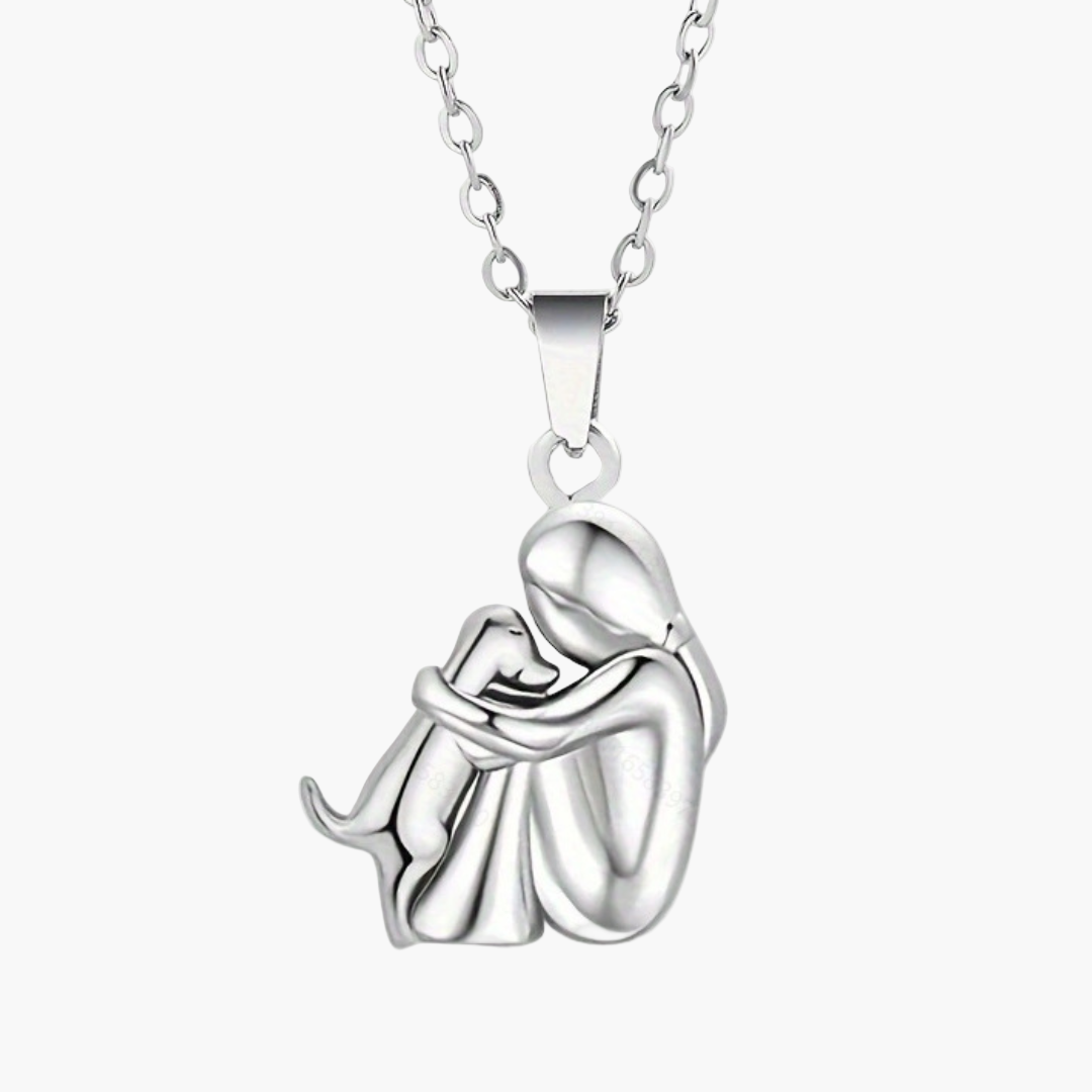 Women's necklace with dog pendant – symbol of love and friendship – gift for dog lovers