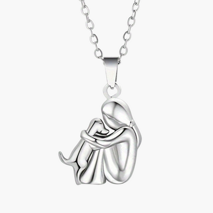 Women's necklace with dog pendant – symbol of love and friendship – gift for dog lovers