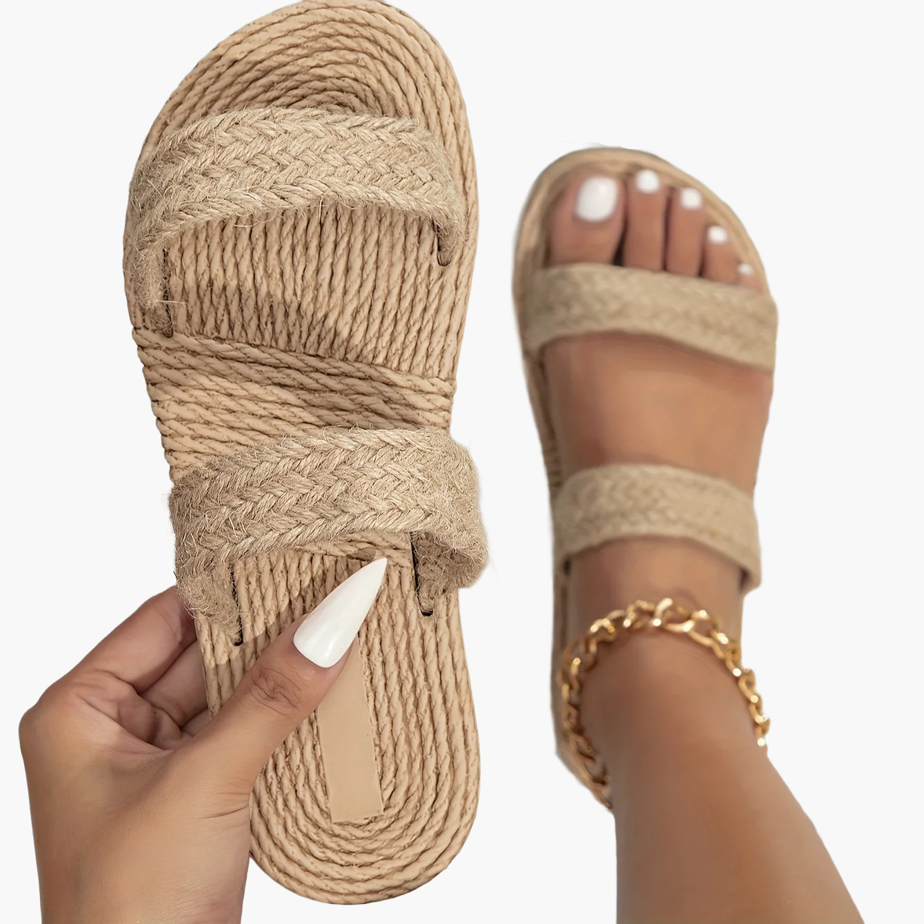 Women's Summer Slides Minimalist Sandals – Comfortable Slip-On Shoes for Leisure and Vacation
