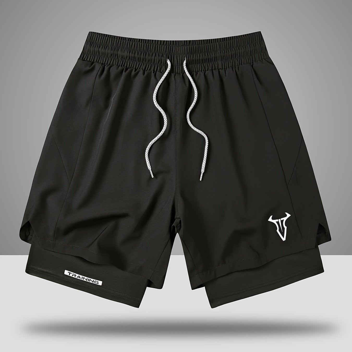 Herren Trainingsshorts Sport Fitness mit elastischem Bund und Kordelzug