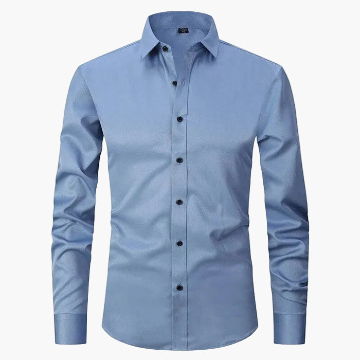Men's Slim Fit Business Long-Sleeve Shirt – Modern Shirt for Office & Leisure