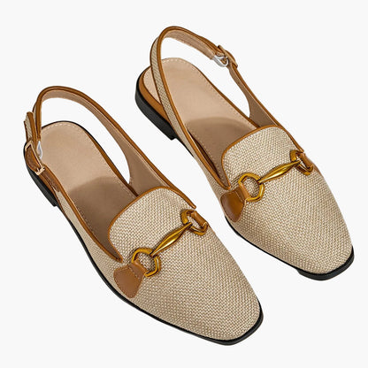 Women's Slingback Loafer with Buckle for Casual and Everyday Wear