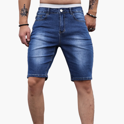 Men's Skinny Fit Jeans Shorts – Fashionable Basics for Everyday and Leisure