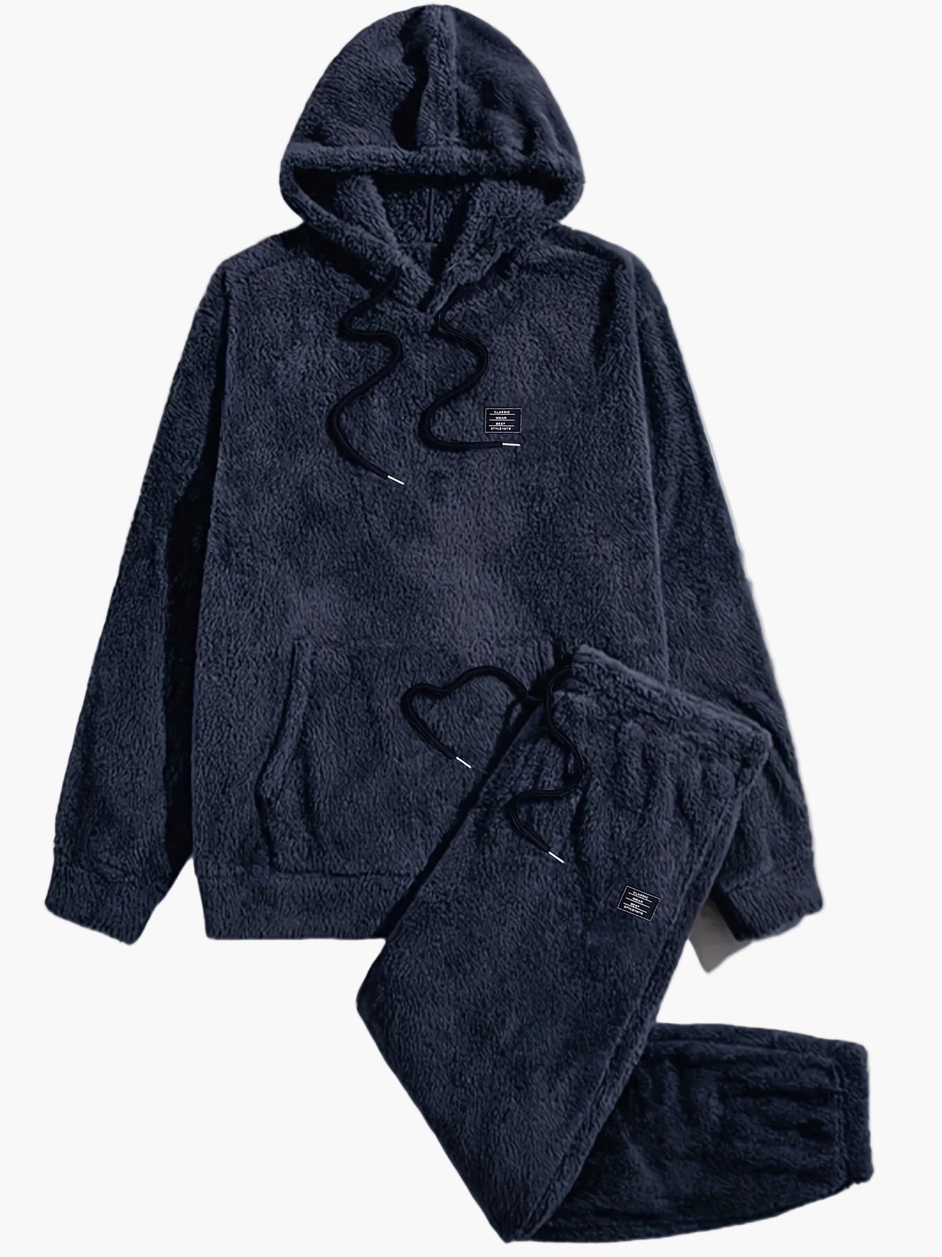 Men's Cozy Hooded Sweatshirt & Sweatpants Set – Comfortable Leisure Suit for Autumn and Winter