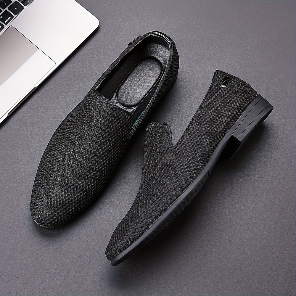 Herren Slip-On Business Loafer – Eleganter Bequemer Freizeitschuh für Büro & Alltag