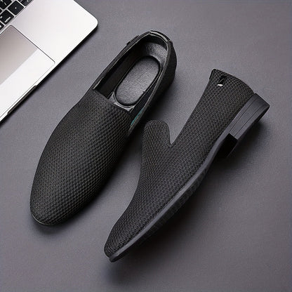Herren Slip-On Business Loafer – Eleganter Bequemer Freizeitschuh für Büro & Alltag