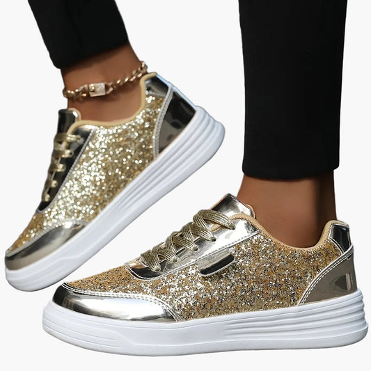 Women's Glitter Sneakers for Everyday & Party – Fashionable Casual Shoes in a Trendy Look