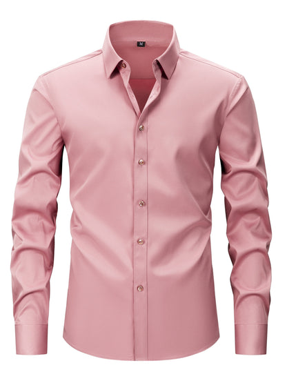 Men's Business-Casual Shirt Slim Fit Long Sleeve Modern Style